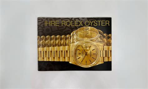 ihre rolex oyster booklet 1984|Our Rolex showrooms .